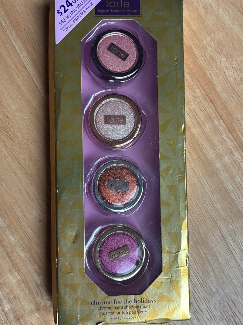 Tarte Chrome for the Holidays Chrome Paint Shadow Quad (4 x 1g / 0.035 oz)